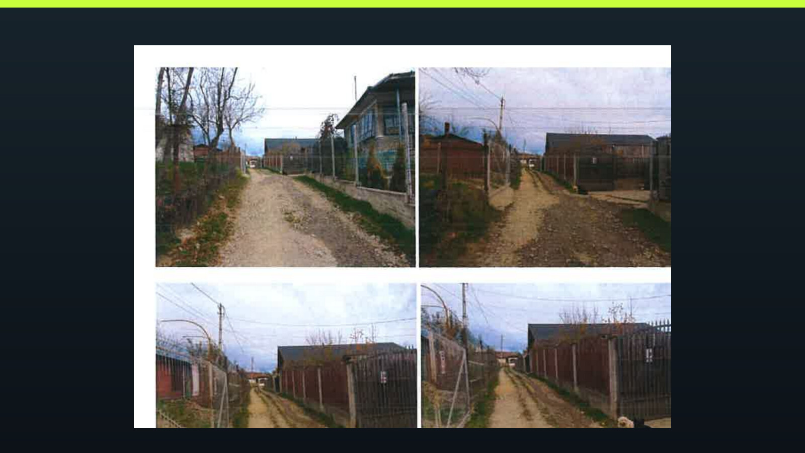Drumuri locale investigate în satul Poiana Copăceni, comuna Gura Vitioarei