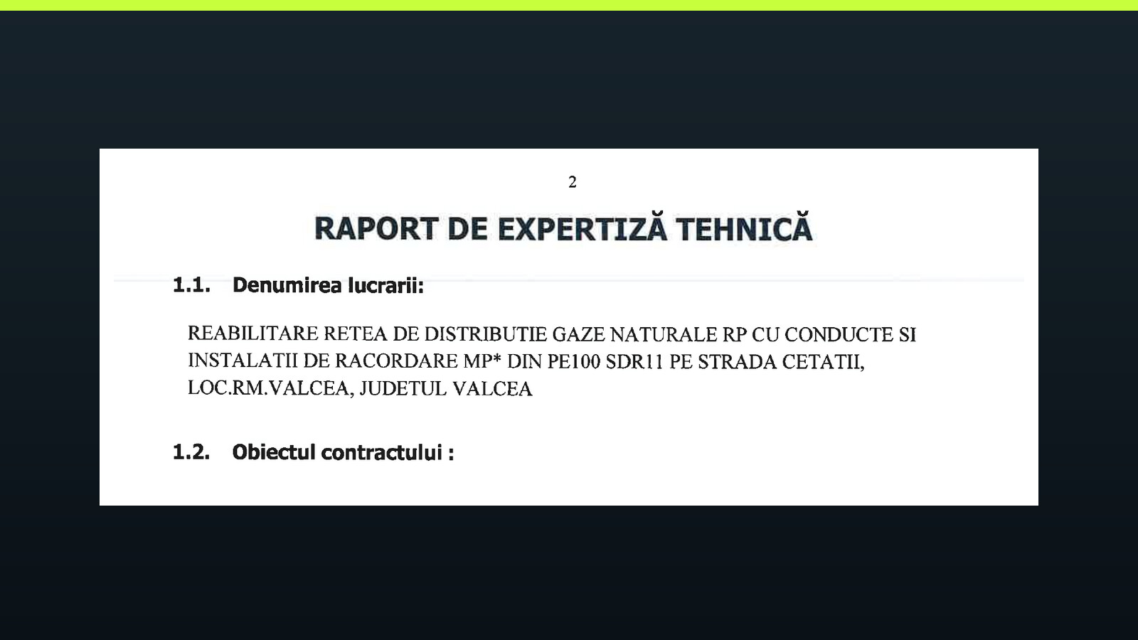 Extras din raportul de expertiză tehnică pentru Strada Cetății din Râmnicu Vâlcea